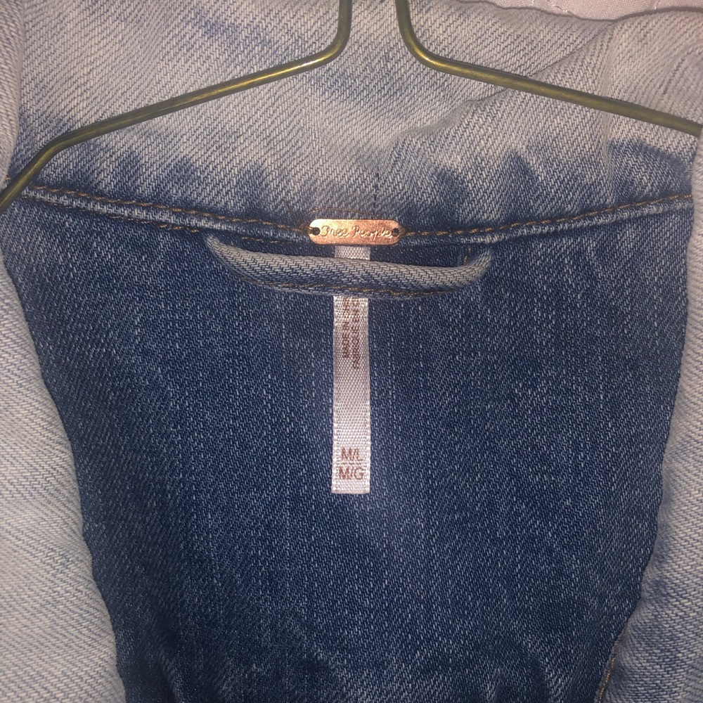Free People Denim / Jean Quilted Paisley Jacket - Picture 6 of 7